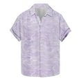 thumbnail image 6 of Taqqpue Mens Hawaiian Shirts Tops Short Sleeve Floral Button Down Beach Shirt Vintage Summer Lightweight Casual Blouses, 6 of 6