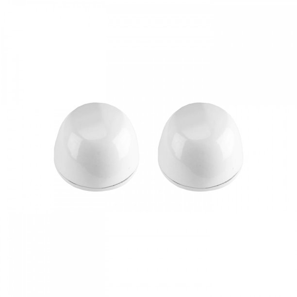 Rustproof Aluminum Toilet Bolt Covers White Set of 2
