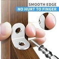 thumbnail image 3 of 40PCS (20mmx20mm) L Bracket Corner Brace Sets, soporte de esquina de acero inoxidable, soporte de ángulo recto de 90 grados, soportes de metal L para muebles de madera, 3 of 5