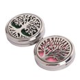 thumbnail image 4 of Aromatherapy Brooch, Stainless Steel Stress Relief 2pcs Magnetic Perfume Diffuser Washable Rust Free Tree Shape Lightweight  For Work, 4 of 8