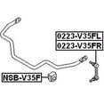 thumbnail image 2 of Febest FRONT LEFT STABILIZER LINK / SWAY BAR LINK # 0223-V35FL OEM 54668-AL501, 2 of 2