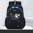 thumbnail image 4 of GobdXE Back To School Unisex Student Astronaut Space Print Backpack Multi Pocket Water Resistant Daily Daypack Size:Small Size, 4 of 5