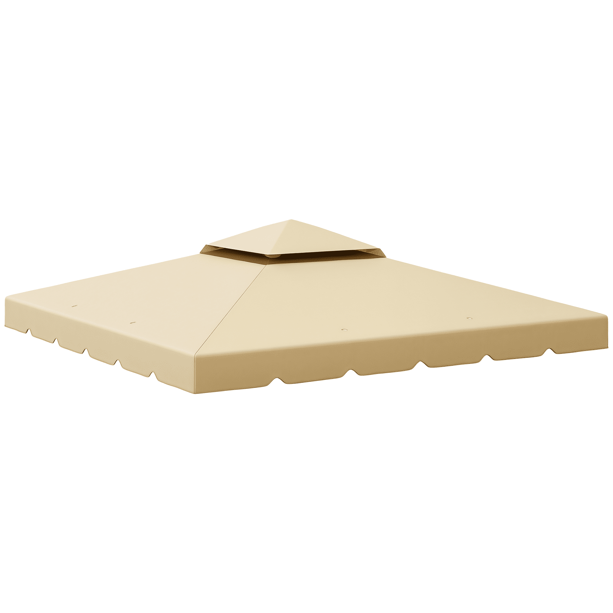 Outsunny 10' x 10' Gazebo Replacement Canopy, Double Roof Gazebo Top Cover (TOP ONLY), Beige