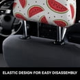 thumbnail image 4 of Kdxio Watermelon Pattern Print 2 Piece Car Head Rest Covers Set Auto Front/Rear Seats Headrest Cover Universal Fit Most Cars,Sedan, SUV, 4 of 9