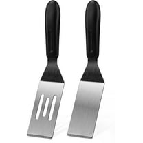 Small Spatula Professional Mini Serving Spatula, 2 Pieces Stainless Steel Metal Spatulas Set, Cutter for Kitchen, Flipping or Cooking for Brownie, Cookie, Lasagna, Pancakes or Cake