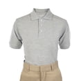 thumbnail image 2 of French Toast Unisex S/S Pique Polo Color: gray Size: 3t, 2 of 2