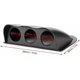 thumbnail image 3 of Triple Dash Pod,ABS 2in Triple Dash Gauge Pod 3 Dashboard Hole Meter Mount Bracket Universal Auto Accessory (Black), 3 of 5