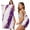 Purple, variant on Beach Towel Backpack, Marble Purple 2 in 1 Soft Absorbent Beach Blanket Travel Towels for Pool Swim Gym Picnic Camping, Gold Foil Ceramic Style Cracks Scratches Portable Drawstring Bag 27.6x55 Inch