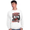 thumbnail image 4 of Popeye Let Your Hustle Do The Talking Men Big & Tall Long Sleeve Tee Brisco Brands 2X, 4 of 5