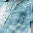 thumbnail image 5 of UQJfacai Kids' Fashion Tie-Dye Button Down Shirts Casual Gradient Short Sleeve Collared Shirt with Pocket for Boys & Girls (Ages 2-15 Years), 5 of 7