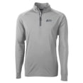 thumbnail image 2 of Men's Cutter & Buck Gray UCF Knights Citronaut Adapt Eco Knit Stretch Recycled Quarter-Zip Pullover Top, 2 of 3