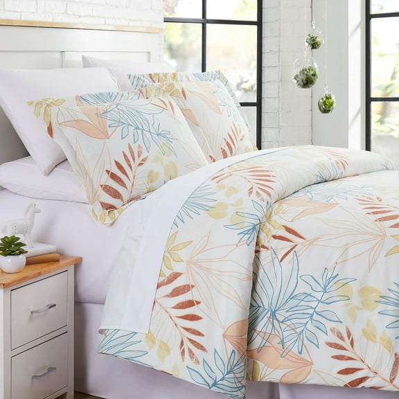 Tropic Leaf Oversized Premium Collection Duvet Cover Set