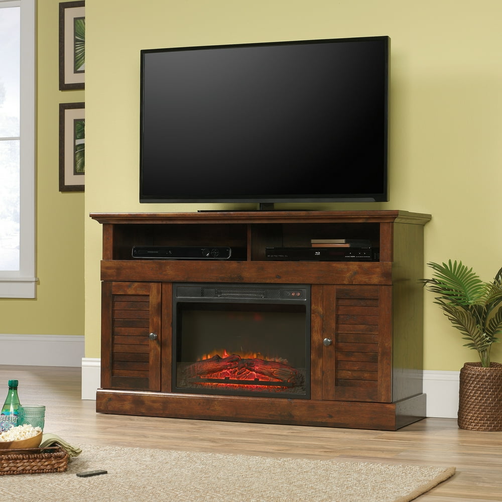 Sauder Harbor View Media Fireplace TV Stand, for TV's up to 60", Curado
