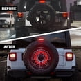 thumbnail image 5 of Xprite 14" Typhoon Series Dual Ring Spare Tire LED Brake Light for 2018+ Jeep Wrangler JL JLU, 5 of 6