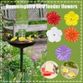 thumbnail image 2 of Flowers Shape Hummingbird Feeder Plastic Replacement Handhold Seed Feeding Hummingbird Ports Port Bird Drinker Creative, 2 of 9