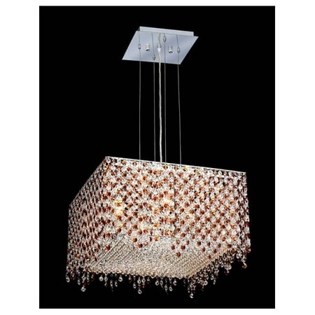 Elegant Lighting Moda Topaz Crystal Chandelier W 5 Lights In Chrome Elegant Lighting Moda Topaz Crystal Chandelier W 5 Lights In Chrome Strass Swarovski