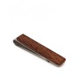 thumbnail image 1 of Men Wood Tone Simple Necktie Tie Bar Clasp Clip Best Xmas Gift, 1 of 5