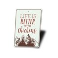 thumbnail image 4 of Life is Better with Chickens Novelty Decor, Metal Wall Sign - 10x14 Inches, 4 of 4