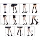 thumbnail image 3 of Calcetines góticos de rejilla hasta la pantorrilla para mujer, medias de Jacquard a cuadros con corazón y parte superior de encaje de Lolita, 3 of 5