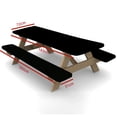 thumbnail image 3 of GLFILL 190T/210D Oxford Cloth Outdoor Garden Terrace Table And Chair Set Cover 190T black183 * 72cm, 3 of 8