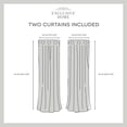 thumbnail image 4 of Par de cortinas Exclusive Home Loha Linen, 137 x 244 cm, color marfil, 4 of 6