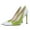 White and Green, variant on YDN Women Fashion Pointed Closed Toe Slip On Pumps Sexy Stiletto High Heels Party Dress Prom Office Shoes Size 7 Black White