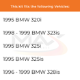 thumbnail image 2 of MAX Advanced Brakes - Rear Brake Kit For 1995 BMW 320i| Carbon Ceramic Brake Pad and Rotor Kit| Daily Driving OE Replacement Brake Rotors, 2 of 9