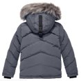 thumbnail image 3 of ZSHOW Boy's Hooded Winter Padded Coat Thick Fleece Lined Quilted Parka Windproof Puffer Jacket(Dark Grey,6-7), 3 of 7