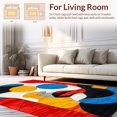 thumbnail image 2 of ODIKA 6'x9' Machine Washable Non-Slip Area Rug, Multicolored Abstract High Traffic Rug, Blue, 136308, 2 of 7