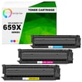 thumbnail image 1 of TCT 659X Color Toner Cartridge 3 Pack - Compatible Replacement for HP 659X W2011X W2012X W2013X High Yield Works With Color LaserJet Enterprise M856 M856dn Printers (Cyan Magenta Yellow), 1 of 5