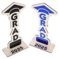 thumbnail image 1 of BEADCEST 2pcs Congrats Grad Wooden Table Centerpieces Decorative For Graduation Events 2025, 1 of 6