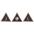 thumbnail image 1 of Abbracc 3 Pieces Rustic Wall Moon Phases Signs Framed Wall Pediments Art for Gallery, 1 of 7