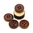 thumbnail image 3 of SWETRACE 10Pcs Round Concave Wood Buttons For Handmade Crafts And Sewing Projects, 3 of 8
