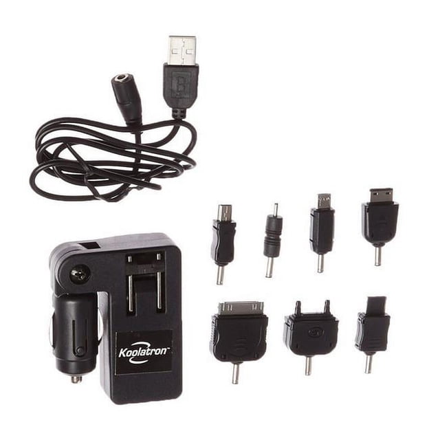 Koolatron 402449 5V DC Cell Phone AC & DC Charger