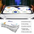 thumbnail image 5 of XMXY Car Sun Shade Windshield, Various Abstract Eyes Seamless Automotive Front Window Sun Visor for Cars SUV Trucks, Small Size, 5 of 8