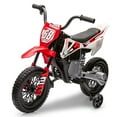 thumbnail image 1 of Moto Tout-Terrain Électrique pour Enfants 12 V - Rouge avec Roues Stabilisatrices pour Tout-Petits, 1 of 7