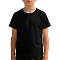 thumbnail image 4 of Kids Unisex Raglan Sleeve Mesh Shirts, Breathable Casual Tops for School & Play, 3-14Y, 4 of 4
