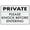 Warning Sign 4, variant on Tin Sign Private Please Knock Before Entering Sign 8"x12" Safety Restriction Alert Attention Caution Warning Notice Aluminum Metal Tin, Private Knock Marker