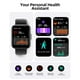 Parsonver 48mm Smartwatch, Compatible avec Android et iPhone, Répondre / Faire des Appels, Moniteur d'Oxygène du Sang de Sommeil de Fréquence Cardiaque, IP68 Étanche (Noir) – image 4 sur 6