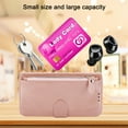 thumbnail image 6 of SaniMore for iPhone 13 Pro 6.1" Magnetic Flip Wallet Case with Card Slot & Kickstand, Premium PU Leather Case with Wrist Strap Shockproof Protective Case for Women Men, Rosegold, 6 of 8