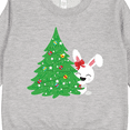 thumbnail image 3 of Inktastic Christmas Bunny, White Bunny, Christmas Tree, Xmas Toddler Sweatshirt, 3 of 4