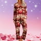 thumbnail image 1 of RKSTN Valentine's Gifts Pajamas Set for Women Oversized Crewneck Valentine's Day Loves Heart Graphic Printed Loungewear Matching Set Womens Casual Loose Long Sleeve T Shirt and Pjs Pant 2 Piece Set, 1 of 6