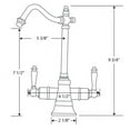 thumbnail image 2 of Whitehaus Point Of Use Kitchen Faucet In Brushed Nickel Finish WHFH-HC2011-BN, 2 of 2
