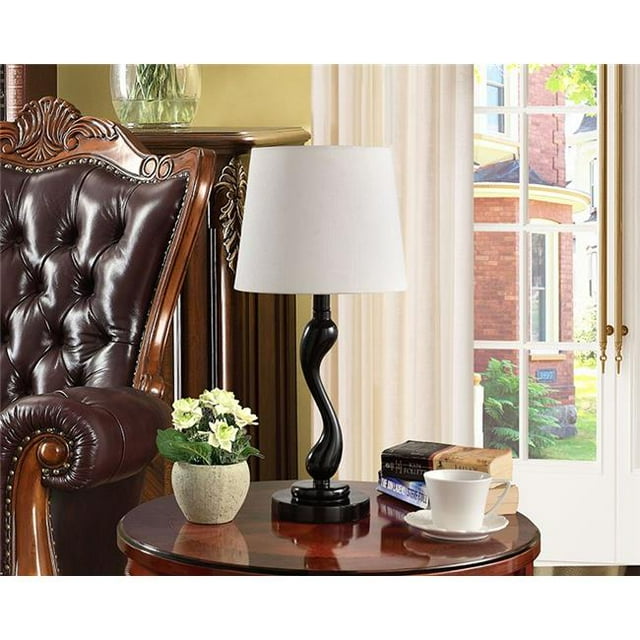 KB L075 Lampes de Table - Noir et Blanc&44; Ensemble de 2