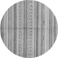 thumbnail image 1 of Ahgly Company Indoor Round Abstract Gray Modern Area Rugs, 5' Round, 1 of 4