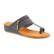Bearpaw Women's Jewel Slide Sandals Black Faux Leather Rubber 10 M