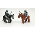 thumbnail image 3 of US Civil War Mini Soldiers Figures Pack, 6 Union & Confederacy American, Blue & Gray Battle, 2 Horses, Weapons Accessories, 3 of 7