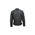 thumbnail image 3 of ALTO CE Men's Black Leather Motorcycle Biker Rider Jacket with integrated Shell and removable Lining., 3 of 3