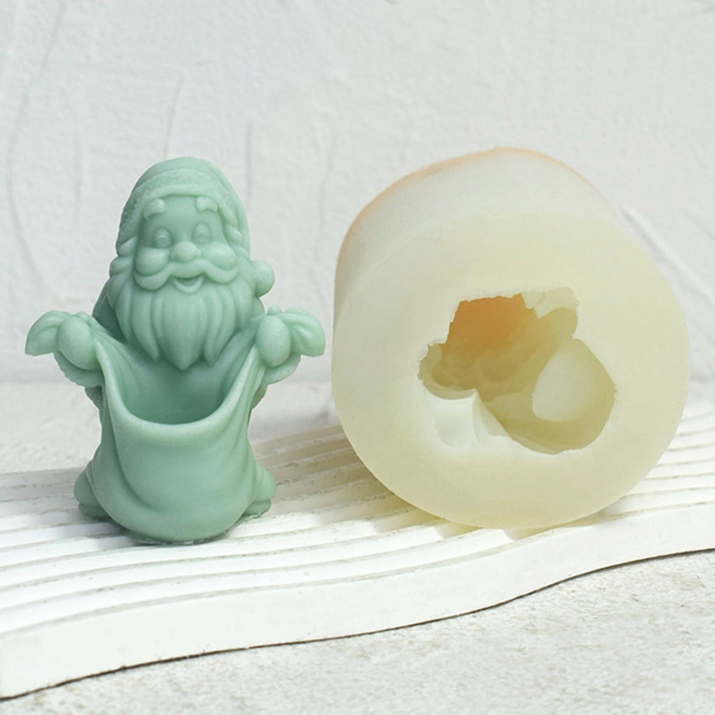Santa Figurine Silicone Candle Molds for Epoxy Resin Santa Figurine Silicone Candle Molds for Handmade Candle Soap