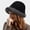 Black, variant on Plush Warm Fisherman Hat Ear Protection Pullover Bucket Hat Bronze